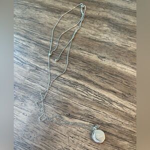 Silver Moon Pendant Necklace